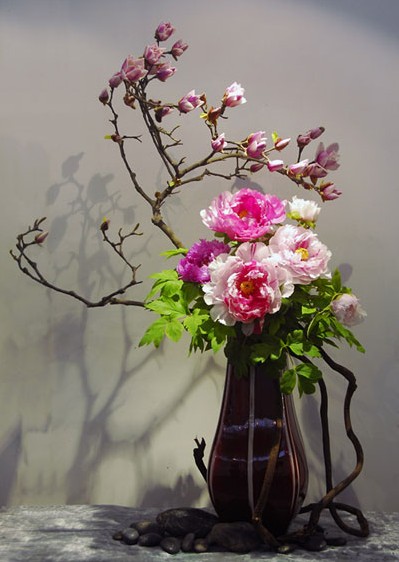 插花欣赏——玉堂富贵