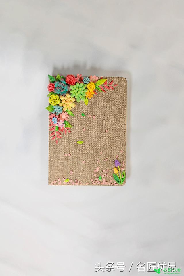 黏土衍生品的设计与制作——笔记本封面 手工创意
