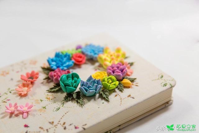 黏土衍生品的设计与制作——笔记本封面 手工创意