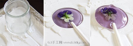 水晶滴胶diy唯美的花朵棒棒糖