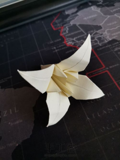 折纸百合花☆手工DIY